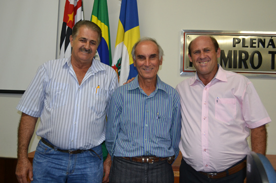 Vereadores Percdival Rogge, Nardo Gurjon e Eliel Prioli